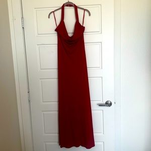 Red Halter Ralph Lauren Dress